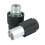4Pcs AC Charging Port Service Hi/Low  Valves with Black Caps for 6