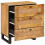 VidaXL vidaXL Bedside Cabinet Natural 50 x 33 x 62 cm Solid Mango Wood 2