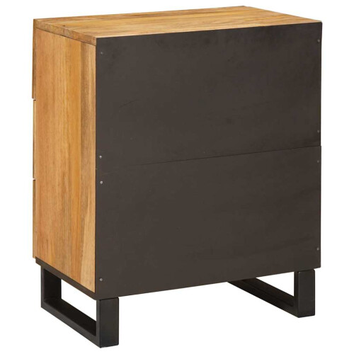 VidaXL vidaXL Bedside Cabinet Natural 50 x 33 x 62 cm Solid Mango Wood 2