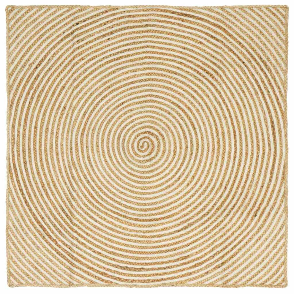 Vidaxl Area Rugs White 160 X 160 Cm Jute