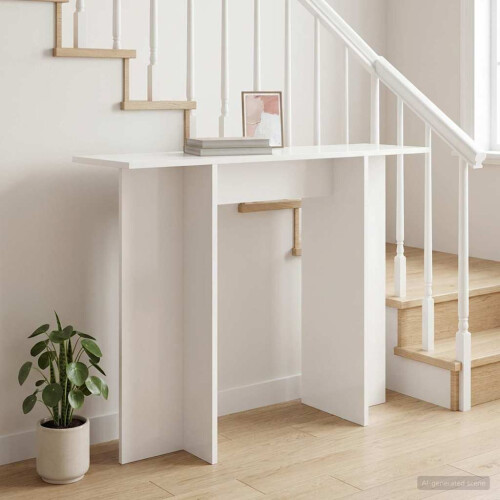 VidaXL vidaXL Console Table White 100 x 30 x 75 cm Engineered Wood 2