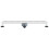 VidaXL vidaXL Shower Drain Line Design with 360 Siphon Silver 80 cm 4