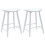 VidaXL vidaXL Dining Chairs 2 pcs White 46 x 37 x 63 cm Solid Rubber Wood 2
