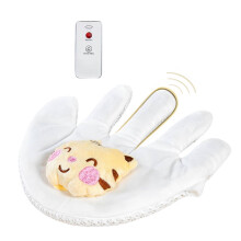 (Tencel Tiger Right P) Infant Calming Electric Palms Patting Cushions Comforting Sleep Helper Soothes & Sleep Baby Palms Shape Patting Device