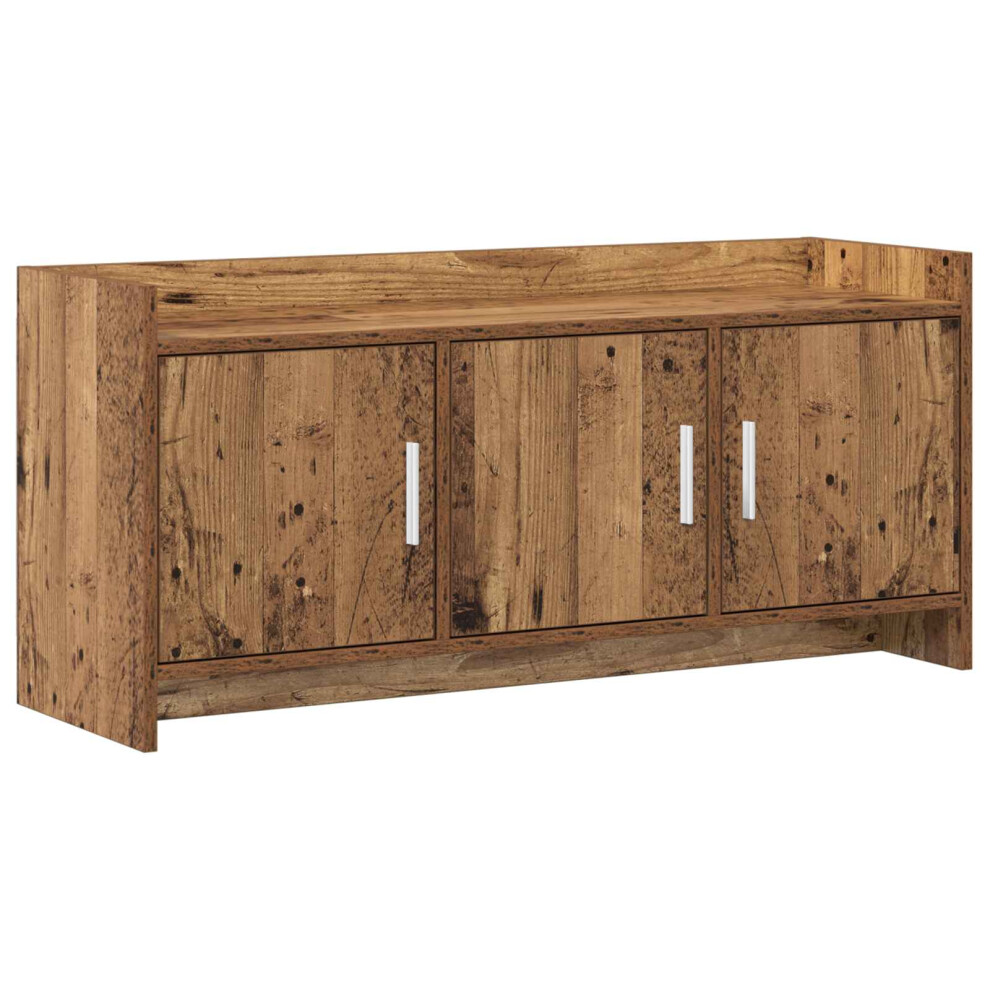 Vidaxl Tv Cabinet 102 X 33 X 47 Cm Old Wood Engineered Wood