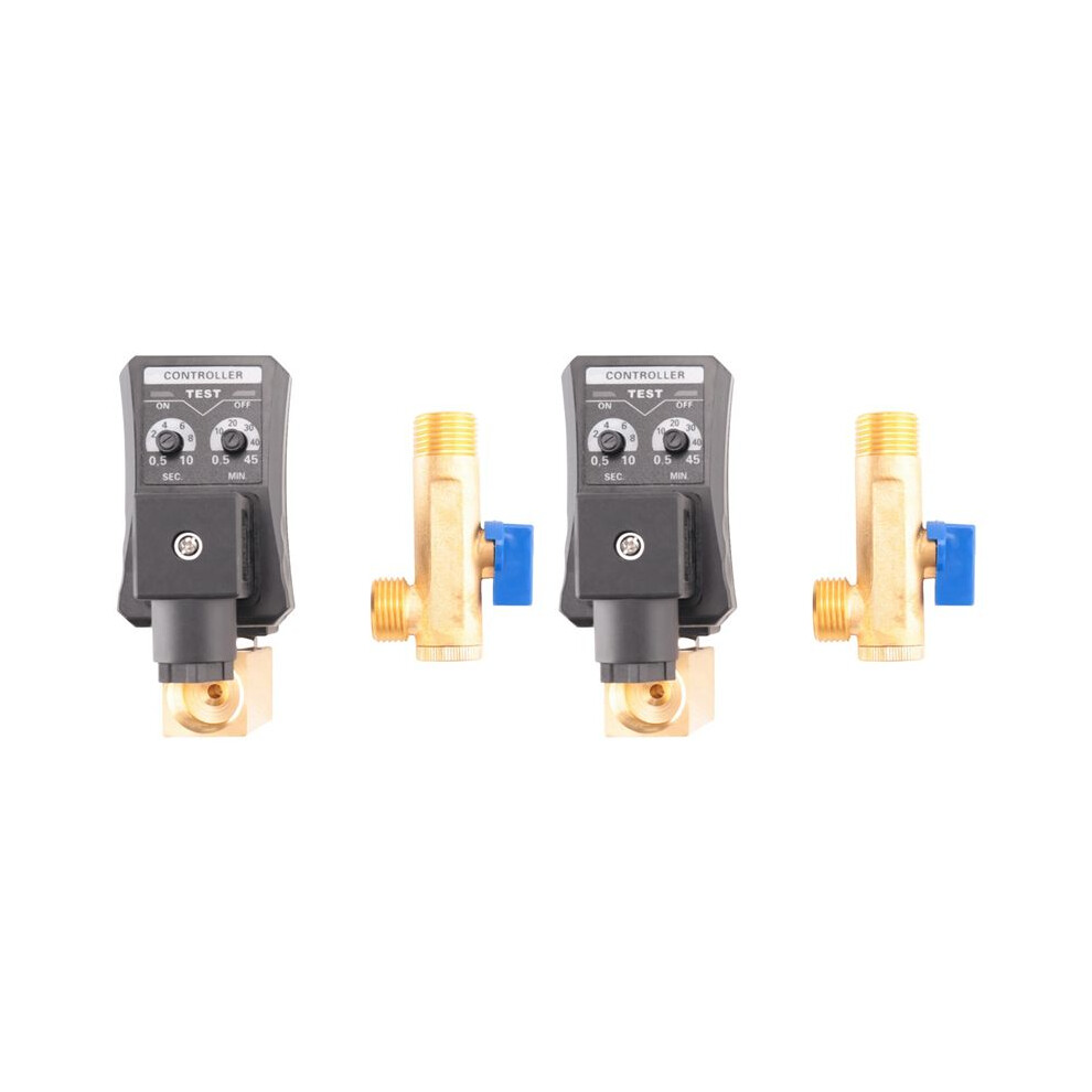 2X G1/2 Dn15 230V Automatic Timed Water Tank Electronic Timed Drain Valve For Air Compressor Condensate Management 6033558036850
