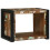 VidaXL vidaXL Wall Cube with Storage Brown 55 x 35 x 40 cm Solid Reclaim Wood 1