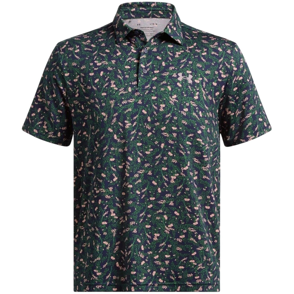 Under Armour (M, Blue) Mens Playoff Performance Polo Shirt