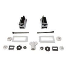 Soft Close Mechanism Toilet Seat Hinges Metal Replacement Hinges for Fixed Toilet Seat Parts to Install Toilet Seat Part