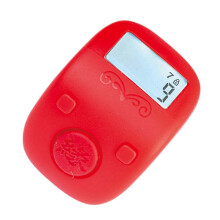 (Red) Lightweight 7 Channel Zikr Counter With Accurate Counting For Fitness Monitoring Digital Counter  White