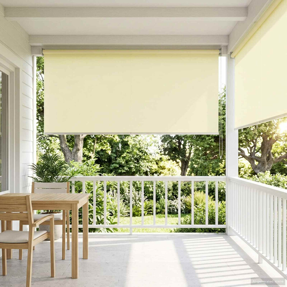 Vidaxl Outdoor Roller Blind Uv Protection 180 X 230 Cm Cream