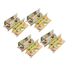 Barrière de Lit Support- Raccords de Rail de Lit - à Toute épreuve Non-Mortaise - Lot de 8 (Vis Inclus)