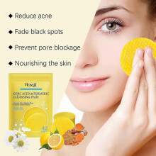 (40 PCS) Turmeric Cleansing Pads,Turmeric Cleansing Pads Helps Balance Skin Oil And Water, Remove Excess Keratin From The Body'S Skin