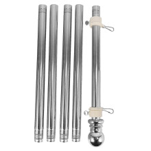 Flagpole, Stainless Steel Flagpole, Suitable for House Courtyard Garden, Anti-rust Flag Holder (sil High Quality