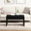 VidaXL vidaXL Coffee Table Black Oak 68 x 50 x 38 cm Engineered Wood 1
