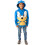 Sonic The Hedgehog Felpa Sonic The Hedgehog per Bambini con Orecchie 3D Blu 6-7 Anni 1