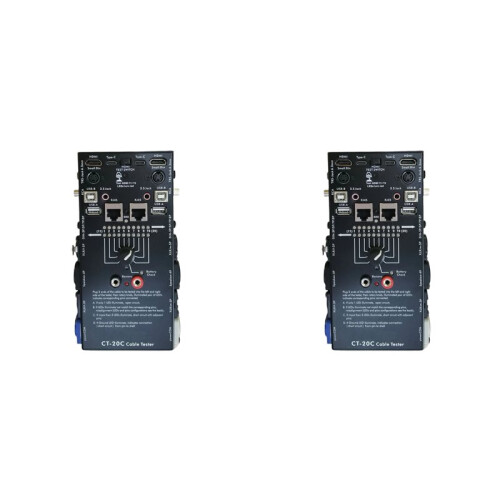 2X CT-20C Multi-Function Audio Cable Tester 16-in-1 Special Electronic Cable Tester -Compatible XLR Signal