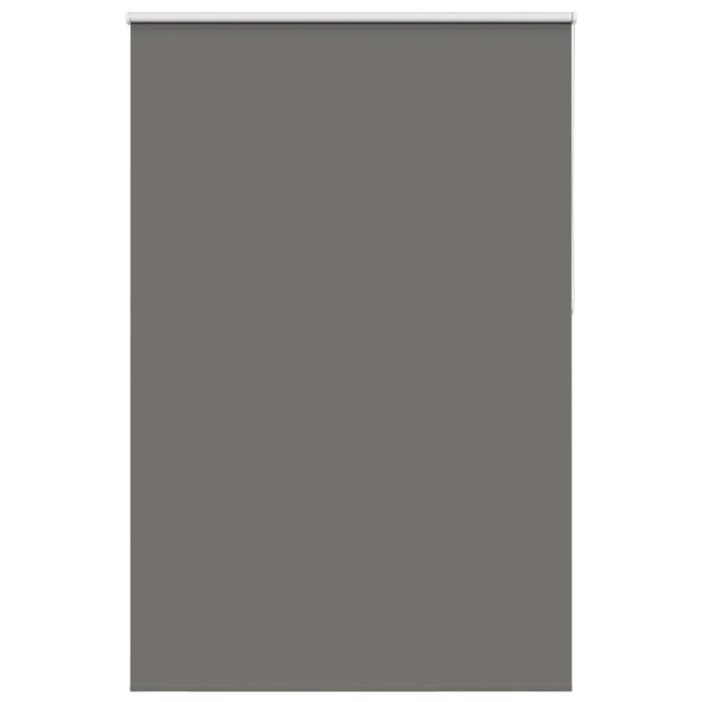 Vidaxl Roller Blind Blackout Grey 155X210 Cm Fabric Width 151.6 Cm Polyester
