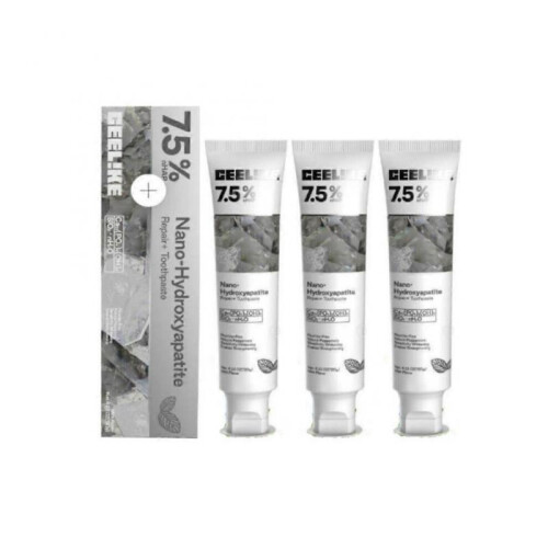 3X CEELIKE Hydroxyapatite Toothpaste Enamel Strengthening&Sensitivity Whitening
