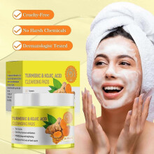 Turmeric Kojic Cleansing Pads for Face Body Vitamin Fades Dark Spots Exfoliates And Fades Discoloration Resurfacing Pads 50pc