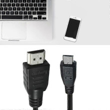 1M HDMI to Micro USB Cable Adapter Male Data Charging Cord Converter Connector