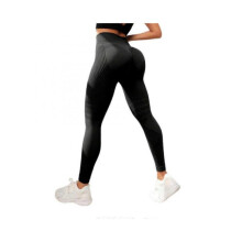(M,Black)Luveon Leggings 3D, Slimmove Anti Cellulite High Waisted Compression Yoga Pants