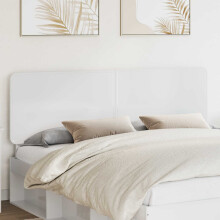 vidaXL Headboard Gloss White Engineered wood