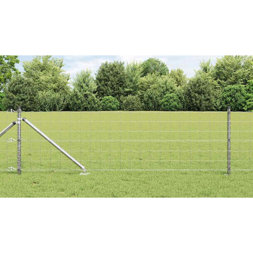 Vidaxl Welded Wire Fence With Spikes 50 X 0.6 M (W X H)