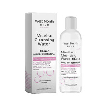 Micellar Cleansing Water, Hydrating Facial Cleanser & Makeup Remover, Suitable for Sensitive Skin, Vegan, Cruelty Free, 100ML