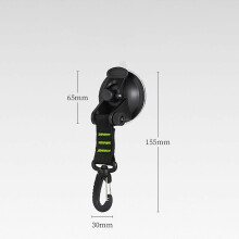 (Rotating black 4 pac) 4pcs Vacuum Suctions Cup Hook Strong Self Adhesives Door Wall Hangers Hook for Outdoor and Home Organization
