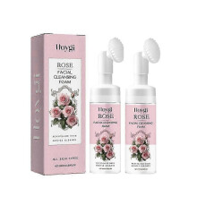 (2pcs) 1-3X Rose Cleansing Foam Rose Cleansing Foam Cleanser 100Ml