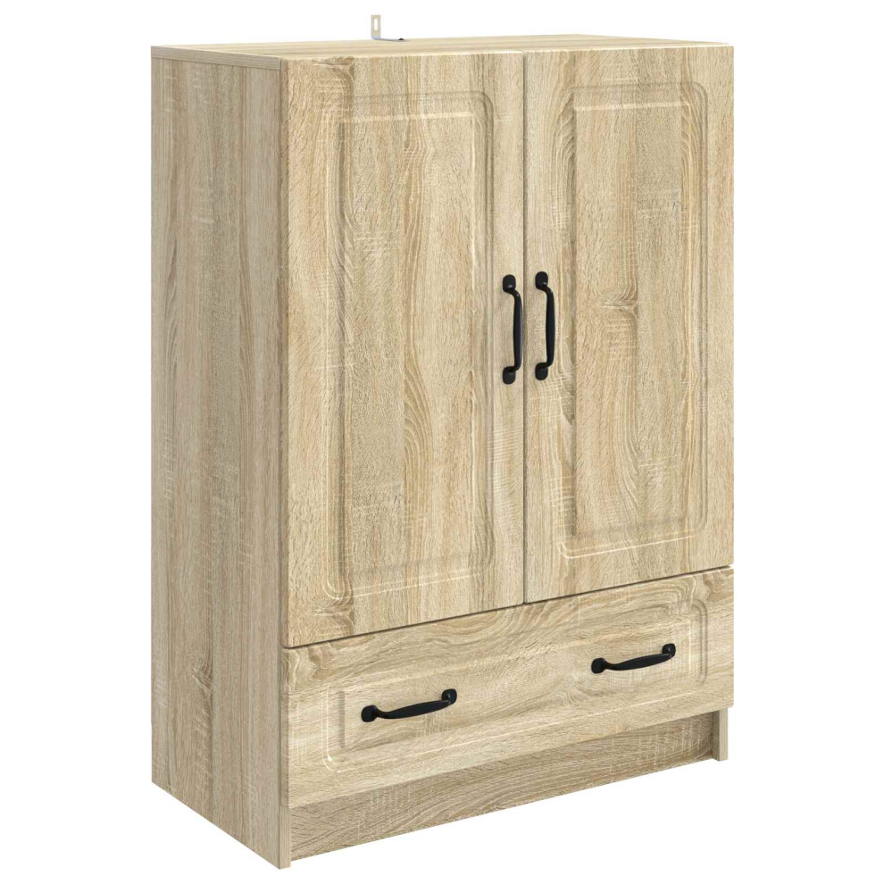 Vidaxl Sideboard Sonoma Oak 66 X 34.5 X 92 Cm Engineered Wood