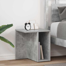 vidaXL End Table 2 pcs Concrete Grey 37 x 32 x 40 cm Engineered Wood