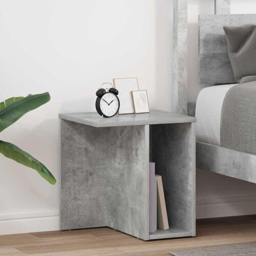VidaXL vidaXL End Table 2 pcs Concrete Grey 37 x 32 x 40 cm Engineered Wood