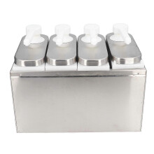 Sauce Dispenser Pump Condiment Squeeze Container for Kitchen Restaurant