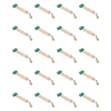 20pcs 40mm Wallpaper Roller Seam Roller Steel, Wood Handle Silicone Seam Roller Dual Use Brass Wheel for PVC Welding B