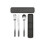 Brabantia Brabantia Make & Take Cutlery Set, 3 Piece - Dark Grey 1