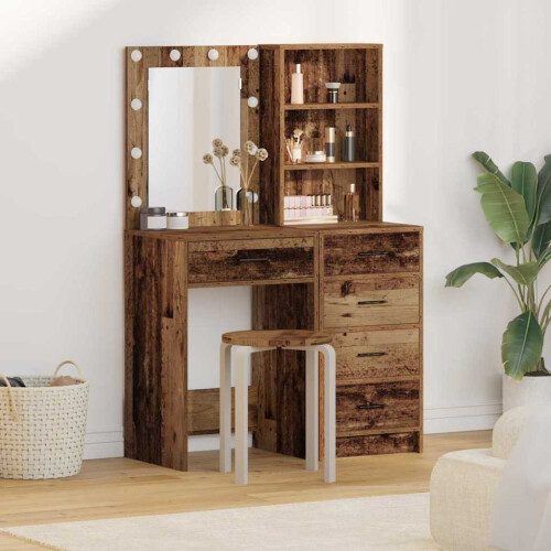 VidaXL vidaXL Dressing Table 2 pcs Brown 50 x 41 x 135 cm Engineered wood