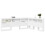 VidaXL vidaXL Storage Headboard with Shelf White 150 cm Engineered Wood 3