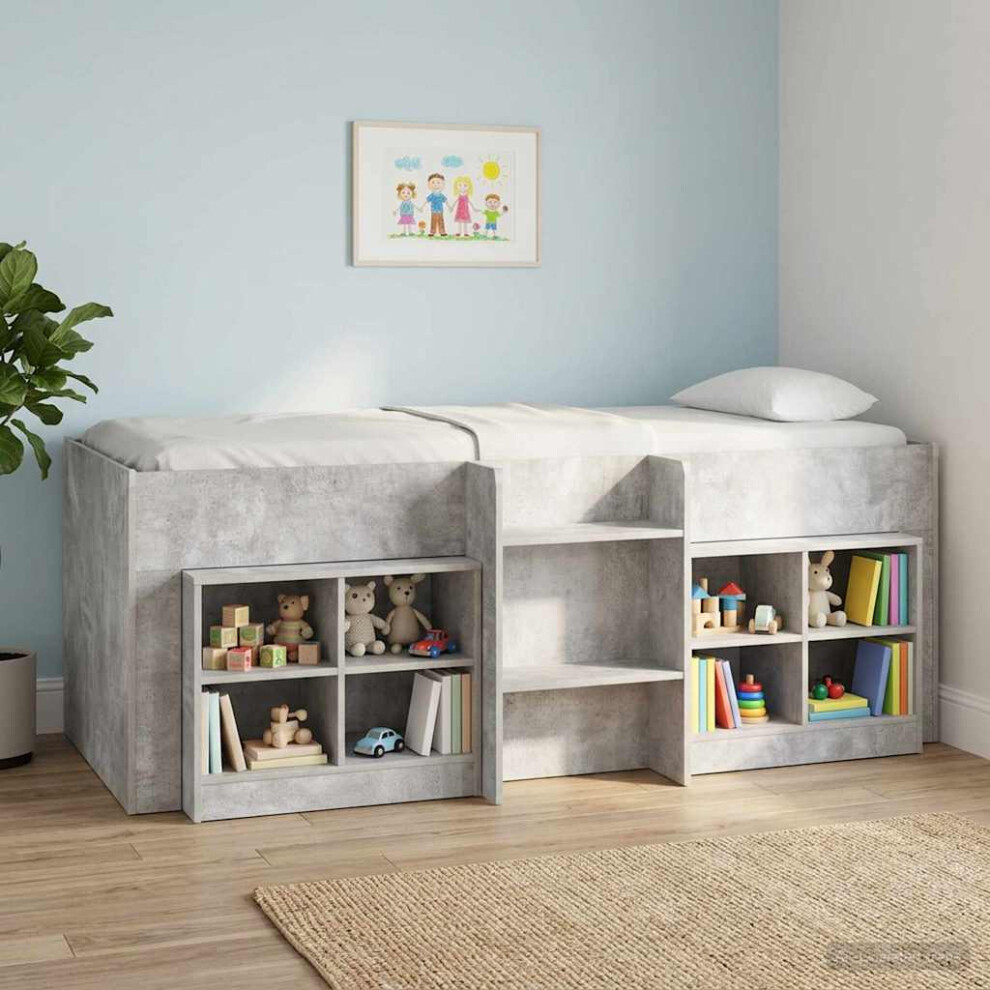 Vidaxl Kids'high Bed Frame 2 Pcs Concerte 193 X 96.1 X 68.5 Cm