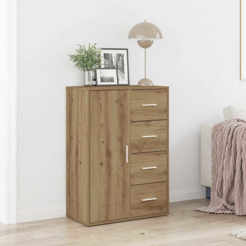 Vidaxl Sideboard Artisan Oak 60 X 31 X 84 Cm Engineered Wood