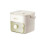 (White) 48-Cube Ice Maker with Easy Press Cap - Double Layer, Press Portable Design, Household Ice Storage Ice Box 1
