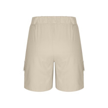 (L, apricot) Shorts for Women Quick Dry Cargo Shorts with Pockets Outdoor Drawstring Knee Length Hiking Short Yellow S