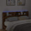 VidaXL vidaXL Storage Headboard with LED Smoked Oak Engineered Wood 3