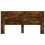 VidaXL vidaXL Storage Headboard with LED Smoked Oak Engineered Wood 4
