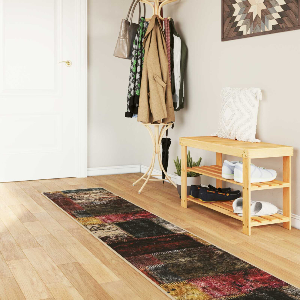 Vidaxl Rug Runner Marsa Multicolour 50 X 250 Cm Polyester And Pvc