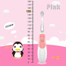 (Blue) 1 Set Electric Toothbrush Teeth Brush for Baby with Soft Bristles and Repalcement Brush Head for Safe Teeth Care Pink