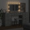 VidaXL vidaXL Dressing Table with Drawer 3 pcs Concrete Grey Engineered Wood 3