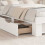 VidaXL vidaXL Bed Frame with Headboard White 135 x 190 cm Solid Pine Wood 2