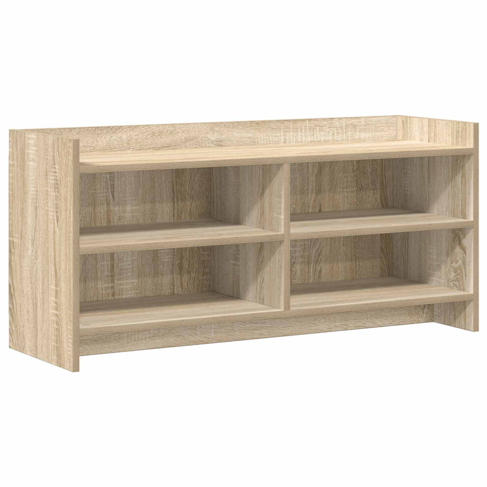Vidaxl Tv Cabinet 100 X 33 X 47 Cm Sonoma Oak Engineered Wood